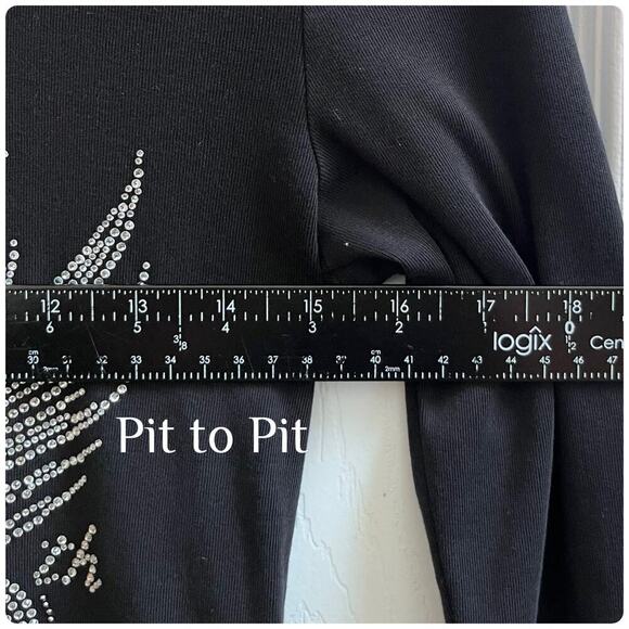 Biker Clothing *Imperfection* Bling 2016 Bike Week Scoop Neck Top Size Large - Picture 7 of 10